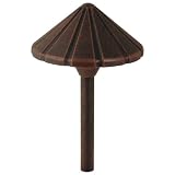 Moonrays 95804 Galena Style Low Voltage Metal Path Light with 11-Watt Lamp, Rubbed Bronze Finish